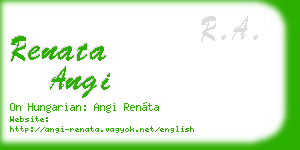 renata angi business card