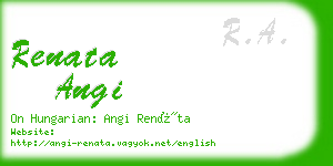 renata angi business card